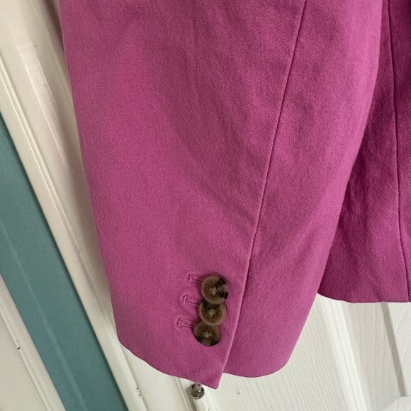 J.Crew 20 Pink Two-Button Preppy Office Siren Blazer Boardroom Chic Academia - Picture 4 of 8